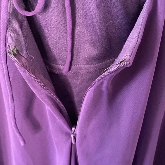 JS Boutique Purple Beaded Chiffon Dress - Picture 15 of 15